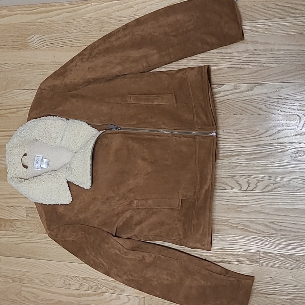 Suede-look jacket